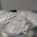 BTFBM Women Fashion Quilted Pattern Lightweight Zipper Long Sleeve Plain Casual Ladies Sweatshirts Pullovers Shirts Tops (X-Large, Pure White)