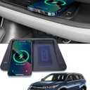 CarQiWireless Wireless Charger for Toyota Highlander Accessories 2014-2019 2018 2017 2016 2015, Center Console Organizer Wireless Phone Charging Pad for 2015 2016 2017 Toyota Highlander Accessories