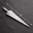 2 x 20.8" Knight Sword Halloween Costume Cosplay Accessory for Party Stage Performance Photo Prop Silver, Large