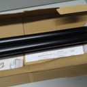 Double Curtain Rod 72 to 144 Inch, HOTOZON 1 Inch Heavy Duty Double Curtain Rods for Windows 60 to 140 Inches(5-11.6 ft), Telescoping Drapery Rod with Simple End Finials, Black