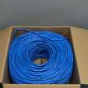 MONK CABLES | CAT6 Plenum Cable 1000ft | UTP, 23AWG, 550MHz | DSX-8000 Certified | Most Certified Cable of The Whole Market (Blue)