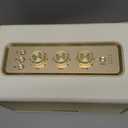 MLOVE A200 Portable Retro Bluetooth Speaker with Aux Input, USB Port, Micro SD Card Slot - Decorative Wireless Bookshelf Speakers for Home & Office, Battery Powered, White and Gold