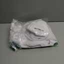 Rectangle 4 Feet Tablecloth 52x70 inch Linen Textured Table Cloth Stain and Wrinkle Resistant Washable Polyester, Decorative Table Cover Waterproof for Dining, Buffet and Camping, White