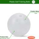 100 Pack Practice Golf Balls Airflow Hollow Plastic Golf Balls Practice Trainingor Driving Range, Swing Practice, Home Pool Balls
