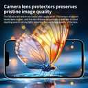 4-Pack Camera Lens Protector for iPhone 17e/16e, 9H Tempered Glass Camera Cover Screen Protector Accessories, HD Clarity, Anti-scratch, Case Friendly, Shockproof Full Protective