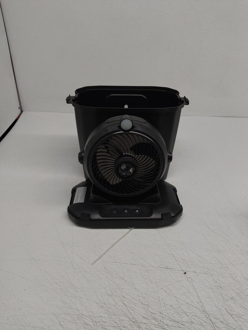 Portable Misting Fan 42800mAH Rechargeable with Remote Control, 6L Bucket Camping Fan with LED Lights & Stepless Speed Control & Cooling Mist, Portable Handle & Rotate Hook, Timer Function