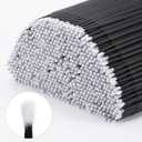 Tbestmax 1200 Pcs Micro Applicator Brush, Micro Swabs, Disposable Eye Lashes Mascara Wands for Eyelash Extension(Black)