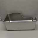 Stainless Steel Litter Box,Extra Large High Sided Litter Box for Indoor Big Cats,XL Jumbo Metal Cat Litter Boxes with Low Entry for Kittens & Senior Cats,Splash-Proof,Easy to Clean (Corner Entry)