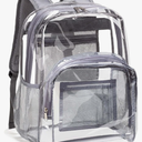 Vorspack Clear Backpack Heavy Duty PVC Transparent Backpack with Reinforced Strap Stitches & Large Capacity for College Workplace Security