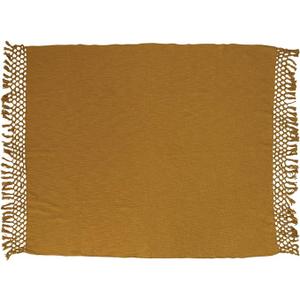 Creative Co-Op Cotton Velvet Quilted Throw, Taupe