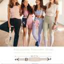 dabria Initial A-Z Water Bottle Bag with Phone Pocket for Stanley 40 oz Tumbler Neoprene Water Bottle Holder Pouch with Adjustable Strap Bollus with Straw Cover & Carabiner for Stanley Cup Accessories (Pink)