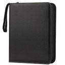 9 Pockets Trading Card Binder with Sleeves Card Organizer, 900 Double Sided Pocket PU Card Collection Binder, Baseball Binder,for Sports Card, MTG, TCG Yugioh Card (Black)
Black Binder With Sleeves