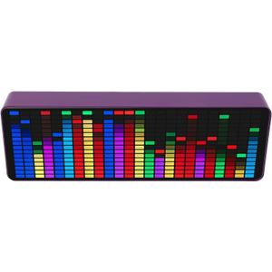 LED Music Spectrum Display Analyzer 384 LED 1624 Segment Rhythm Sensor 7 Color 20 Dynamic