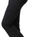 Women's High Waist Flared Casual Pants, Button Side Flap Work Pants with Pocket M