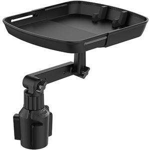Anti-Slip Silicone Pad Car Cup Holder Expander Food Table Tray Phone Stand Adjustable Base Food Extendable Tray Cup Holder Expander for Car