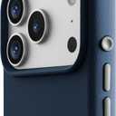 TineeOwl Case for iPhone 17 Pro MagSafe Compatible, Aluminum Buttons, Camera Control & Rounded Action Button, Slim Textured TPU, Minimalist DuneX Series Navy Blue