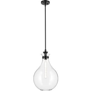 Kichler Laria Pendant Light, Clear Glass, Black
Traditional pendant light for kitchen islands and dining rooms (23.5" x 14"), 52777BKCLR