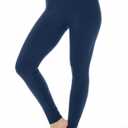 Thermajane Long Johns for Women - Thermal Leggings for Women, Fleece Lined Thermal Underwear Bottoms (Small, Navy) (Blue, S)