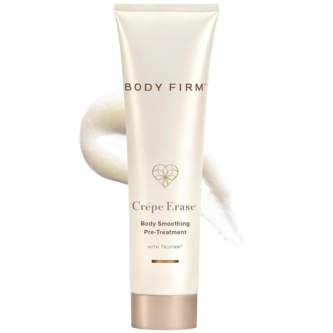BODY FIRM Crepe Erase Advanced Smoothing Pre-Treatment, Anti-Aging Skin Care for Body & Neck, Gentle AHA BHA , 10 fl oz