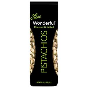 Wonderful Pistachios In Shell, Roasted and Salted Nuts, 32 Ounce Bag, Healthy Snack, Protein Snack, Pantry Staple (Best By: 05/22/2026)