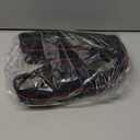 Car Steering Wheel Cover, Anti-Slip, Safety, Soft, Breathable, Heavy Duty, Thick, Full Surround, Sports Style (Black with Red line)