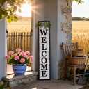 3D Outdoor Welcome Sign, 45"X9",Black