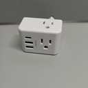 1Pack European Travel Plug Adapter, One Beat International Power Adapter with 3 Outlets 3 USB Ports(1 USB C), Type C Plug Adaptor for US to Europe Italy Spain France Germany Iceland Travel Essentials