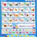 Educational Talking Toy Spanish English Wall Chart Piano Music Poster Numbers 1-20 Kids Montessori Toys Interactive Educational Toy Learning Gift for Toddlers 2-4