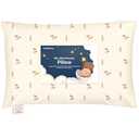 Toddler Pillow with Pillowcase - 13x18 My Little Dreamy Kids Travel Bed Pillows for Sleeping, Organic Cotton Small Pillowcase, Soft & Breathable, Machine Washable, Toddlers 2-5 years old (Fox Tales)