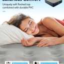 iDOO King Size Air Mattress with Built in Pump, 18" Raised Comfort Blow up Mattress King, Upgraded Inflatable Mattress for Guest Home, Temporary Air Bed with Storage Bag, colchon inflable, 750lbs Max