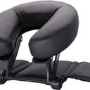 TRENDBOX Face Down Tabletop Massage Kit Adjustable Headrest Pillow (Black)