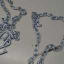 NBJINGYI 3/16" X 27" 2PCS Grade 30 Trailer Boat Gooseneck Safety Chain with Spring Clips with One S Hook