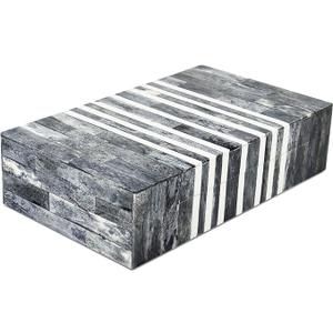 Handicrafts Home Decorative Storage Box 10x6 – Remote Organizer Box with Lid, Modern Decorative Keepsake Box, Boho Shelf Décor, Memory Box for Photos or Letters, Decorative Box for Table Décor