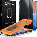 Uyiton for iPhone 15 Pro Max Matte Privacy Screen Protector - Anti-Fingerprint [Easy Fit] Anti-Spy Shatterproof Full Coverage Case Friendly 9H Tempered Glass Screen Cover, 2 Pack