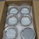 Tebery 12 Pack Home Glass Mason Jars with Silver Metal Lids and Bands, 8-Ounce Wide Mouth Glass Canning Jars for for Canning, Preserving, Meal Prep, Overnight Oats, Jam, Jelly