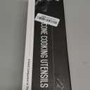 Silicone Cooking Utensil Set, Umite Chef 8-Piece Kitchen Utensils Set with Natural Acacia Wooden Handles,Food-Grade-Silicone Kitchen Gadgets Spatulas Set for Nonstick Cookware- Black