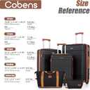 Cobens Luggage Sets 5 Piece with Spinner Wheels, 20/24/28inch