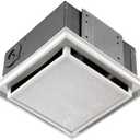 Broan-Nutone 682 Duct-Free Ventilation Fan, White Square Ceiling or Wall Exhaust Fan with Plastic Grille