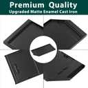 JXGRIDL230 Griddle Replacement Parts for GE Gas Stove Griddle Plate Range Parts GE Stove Pan Gas Cooktop Side 5 Burner Range Cast Iron JGP5030SLSS PGP9030SLSS Cook Top Griddle 1 Pack