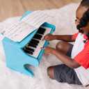 Melissa & Doug Learn-to-Play Blue Wooden Piano Toy 25-Key