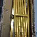 Metal Arch Backdrop Stand, 7.2FT+6FT Wedding Arch Backdrop Stand, Set of 2 Gold Metal Arch Backdrop Stand, Wedding Arch Frame for Wedding Birthday Party Baby Shower Graduation Ceremony Decor