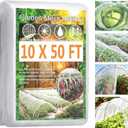 Garden Netting Pest Barrier, 10 X 50FT Insect Netting for Garden Raised Beds, Garden Mesh Netting Bug Netting Row Cover for Vegetables, Fruit Trees, Blueberry Bushes