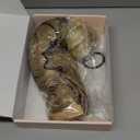 FLUFYMOOZ 4PCS Half Up Half Down Ponytail Extension Set, Fake Ponytail Soft Synthetic Hairpiece for Women, Long Thick Clip in Hair Extensions Wavy Fuller High Wrap Around (Dark Blonde and Light Blonde 22In)