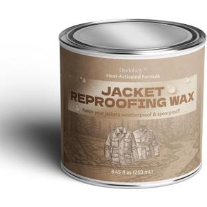 Canvas & Fabric Wax for Jackets–Natural Protection Against Water, Wind&Abrasion–Restores Waterproof, Flexibility & Patina for Canvas & Cotton Waxed Jackets, Workwear–Easy Heat-Activated Formula
