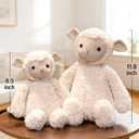 Realistic Lamb Plush 8.5 inch Small Size Cute Sheep Stuffed Animal Doll Ultra Soft Plushies Toys Kawaii Gifts for Kids Adults Beige