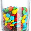 24oz Clear Glass Candy Jar with Lid Glass Cookie Jars Storage Decorative Jars for DIY Projects,Candy Buffet,Shower Favors