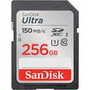 SanDisk 256GB Ultra SDXC UHS-I Memory Card - Up to 150MB/s, C10, U1, Full HD, SD Card - SDSDUNC-256G-GN6IN Two Pack