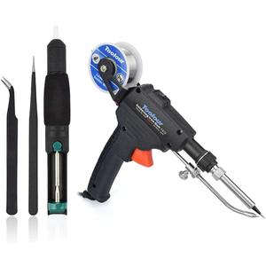 Toolour Soldering Gun Kit 5 in 1 Soldering Iron Kit 60W Industrial Automatic Solder Feeding Hand-held Welding Gun with Solder Wire for Electronic Desoldering Rework PCB Repair Home DIY Toolour Soldering Gun Kit 5 in 1 Soldering Iron Kit 60W Industrial Automatic Solder Feeding Hand-held Welding Gun with Solder Wire for Electronic Desoldering Rework PCB Repair Home DIY