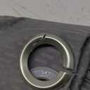 Zenna Home Easy to Install Window Curtain, Simon, with Grommet Top (1 Panel), 40 inches x 63 inches, Medium, Black (Larson) 1 Panel