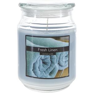 SRG Scented 18 Ounce Glass Jar Container Candle - Fresh Linen